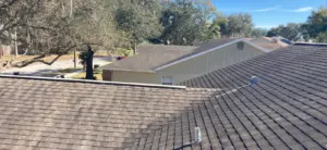 New underlayment being installed during a Valrico roof replacement