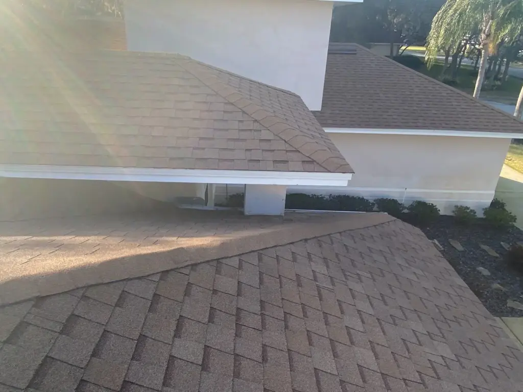 Completed roof repair on a home in Polk County, FL