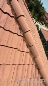 Full view of completed tile roofing job in Polk County