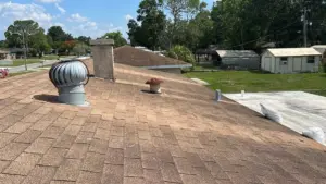 New roofing system being installed on a Polk County home