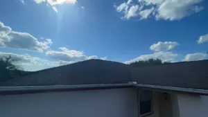 Close-up of flashing work on a Hillsborough County roof replacement