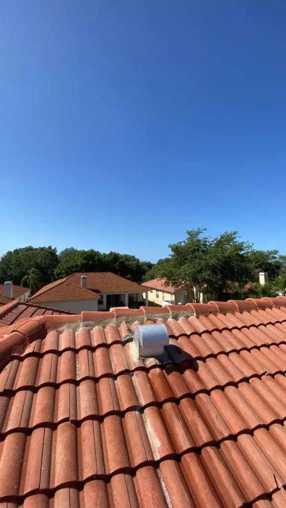 Crew inspecting roof during repair job in Brandon, FL