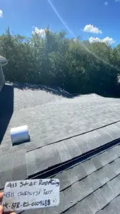 Bare decking exposed mid roof replacement job in Hillsborough County, FL