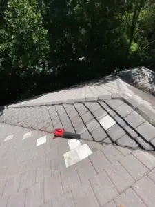 Finished roof repair on a home in Hillsborough County, FL