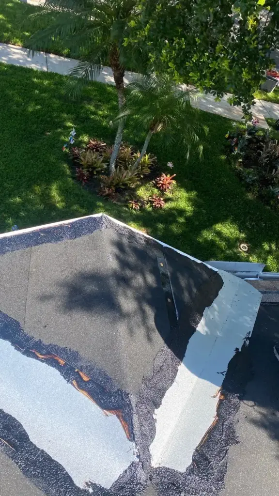 Roof replacement in progress on a Hillsborough County home
