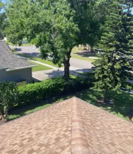 Crew setting new roofing material during a Hillsborough County roof replacement