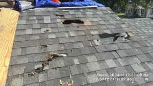 Finished shingle roof after a full roof replacement in Hillsborough County