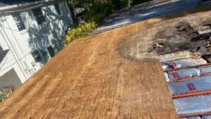 Shingles going down on a Hillsborough County home during a roof replacement