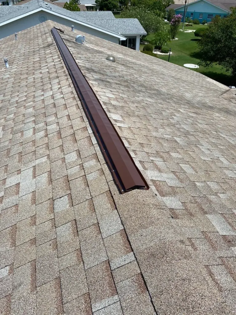 Roof replacement in progress on a Hillsborough County home