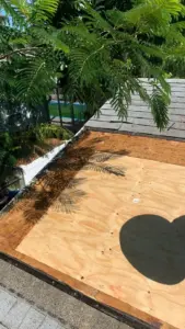 Finished roof repair job on a home in St. Petersburg, FL