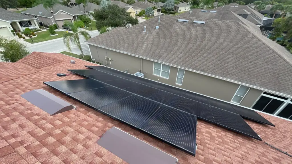 Full roof replacement in progress on a Temple Terrace home
