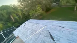 Completed roof replacement in Hillsborough County, FL