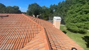Finished tile roof on a residential property in Hillsborough County