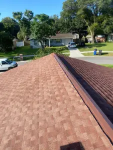 Crew installing underlayment for a Seffner roof replacement
