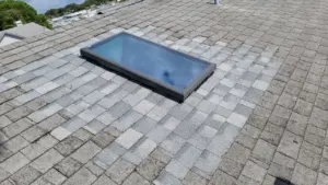Close-up of flashing work during a Pinellas County roof repair