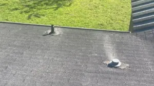 Finished roof replacement job on a residential property in Polk County