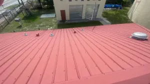 New underlayment installed on a Pasco County roof replacement job