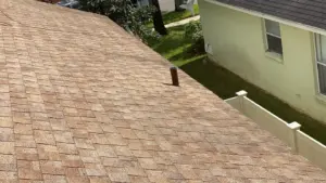 Finished roof replacement on a residential home in Hillsborough County