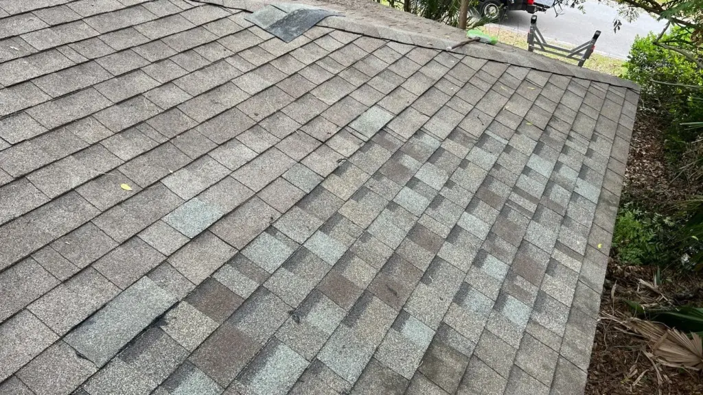 Roof replacement underway on a Hillsborough County home