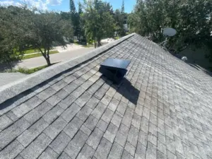Close-up of drip edge detail from a Hillsborough County roof replacement project.