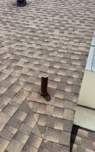 Flashing detail work on a roof replacement job in St. Petersburg