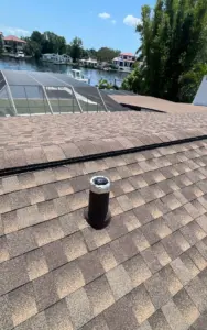 New underlayment being installed during a St. Petersburg roof replacement
