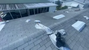 Close-up of roofing system detail during Polk County roof replacement