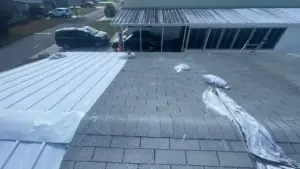 Finished roof replacement on a residential property in Polk County