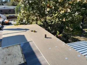 Completed roof replacement on a residential home in Polk County, FL