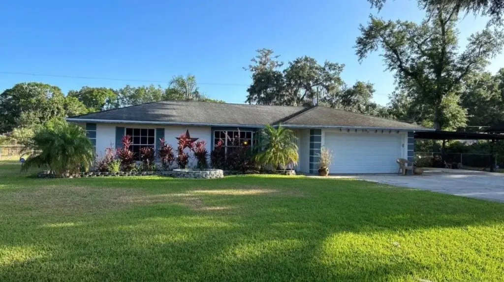 Roof replacement in progress on a Polk County home