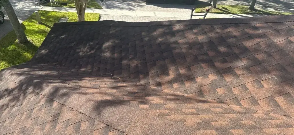 Roof replacement in progress on a Hillsborough County home