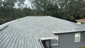 Finished roof replacement job on a Tampa Bay area home