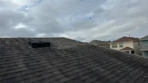 Close-up of flashing work completed during a Riverview roof repair