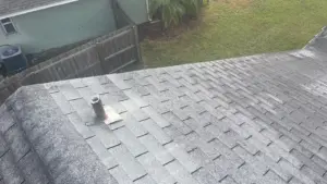 Finished roof replacement with clean property in Polk County
