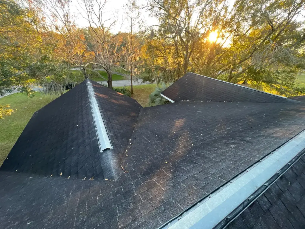 Roof replacement in progress on a Brandon home