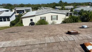 Finished roof after a complete roof replacement in the Tampa Bay area
