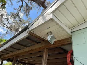 Close-up of completed roofing system after replacement in Polk County, FL