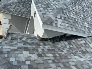 New underlayment installed on a Pasco County roof replacement