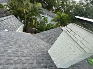 Finished roof replacement on a home in St. Petersburg, FL
