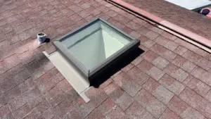 Flashing and ventilation work on a roof replacement job in Hillsborough County