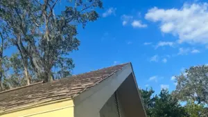 Finished roof replacement job on a house in Polk County