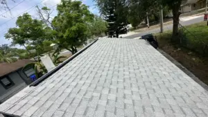 Finished roof replacement on a Polk County residential property