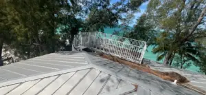 Tear-off and deck inspection during a St. Petersburg roof replacement