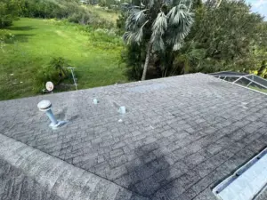 New underlayment and flashing installed during roof replacement in St. Petersburg