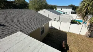 New underlayment and flashing installed on a St. Petersburg roof