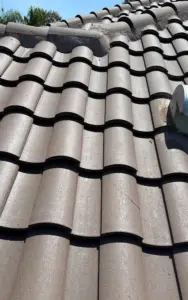 Completed tile roof on a residential property in Hillsborough County