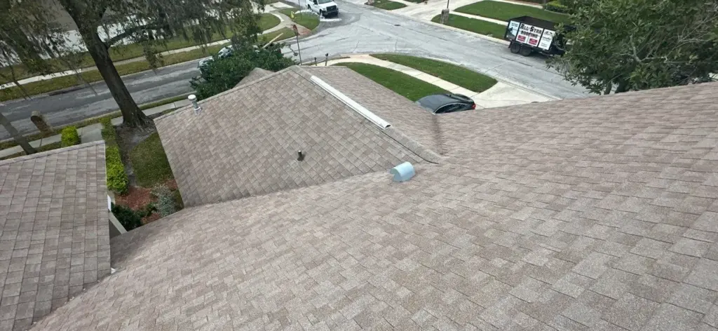 Roof replacement in progress on a Hillsborough County home