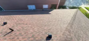 Flashing detail work on a completed roof replacement in Hillsborough County