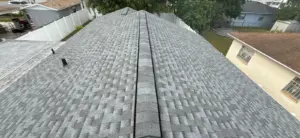 Fresh underlayment and flashing installed on a Hillsborough County roof replacement