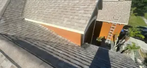 Finished roof repair on a residential home in Valrico, FL